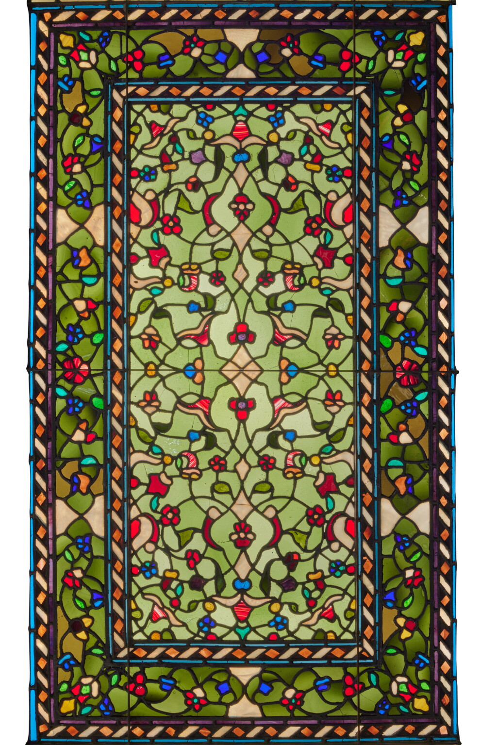 View full screen - View 1 of Lot 135. "Persian Carpet" Window from the Charles J. Osborn House, Mamaroneck, New York.