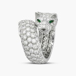 Diamond, Emerald and Onyx 'Panthère' Ring | 卡地亞 | 'Pantheré' 鑽石 配 祖母綠 及 縞瑪瑙 戒指