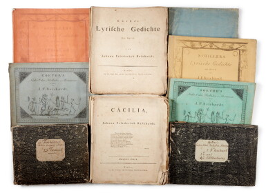 View full screen - View 1 of Lot 49. J. F. Reichardt. Collection of first and early editions of his songs, late C18th and early C19th.
