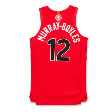 View full screen - View 1 of Lot 70. Collin Murray-Boyles ‘Canada Series’ Toronto Raptors 2025-2026 Game Worn Icon Edition Jersey.