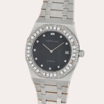 Royal Oak 'Jumbo', Reference 5402BC | A white gold and diamond-set wristwatch with date and bracelet | Circa 1980