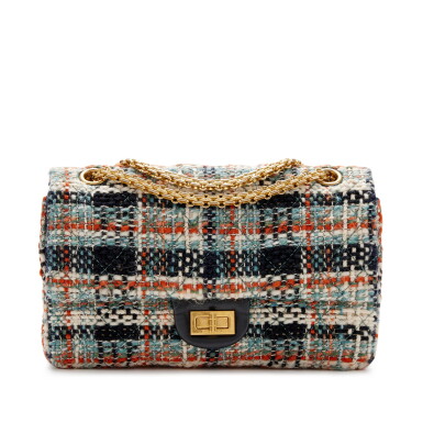 View full screen - View 1 of Lot 222. Multicolor Quilted Tweed 2.55 Reissue 226 Double Flap Gold Hardware, 2015-2016.
