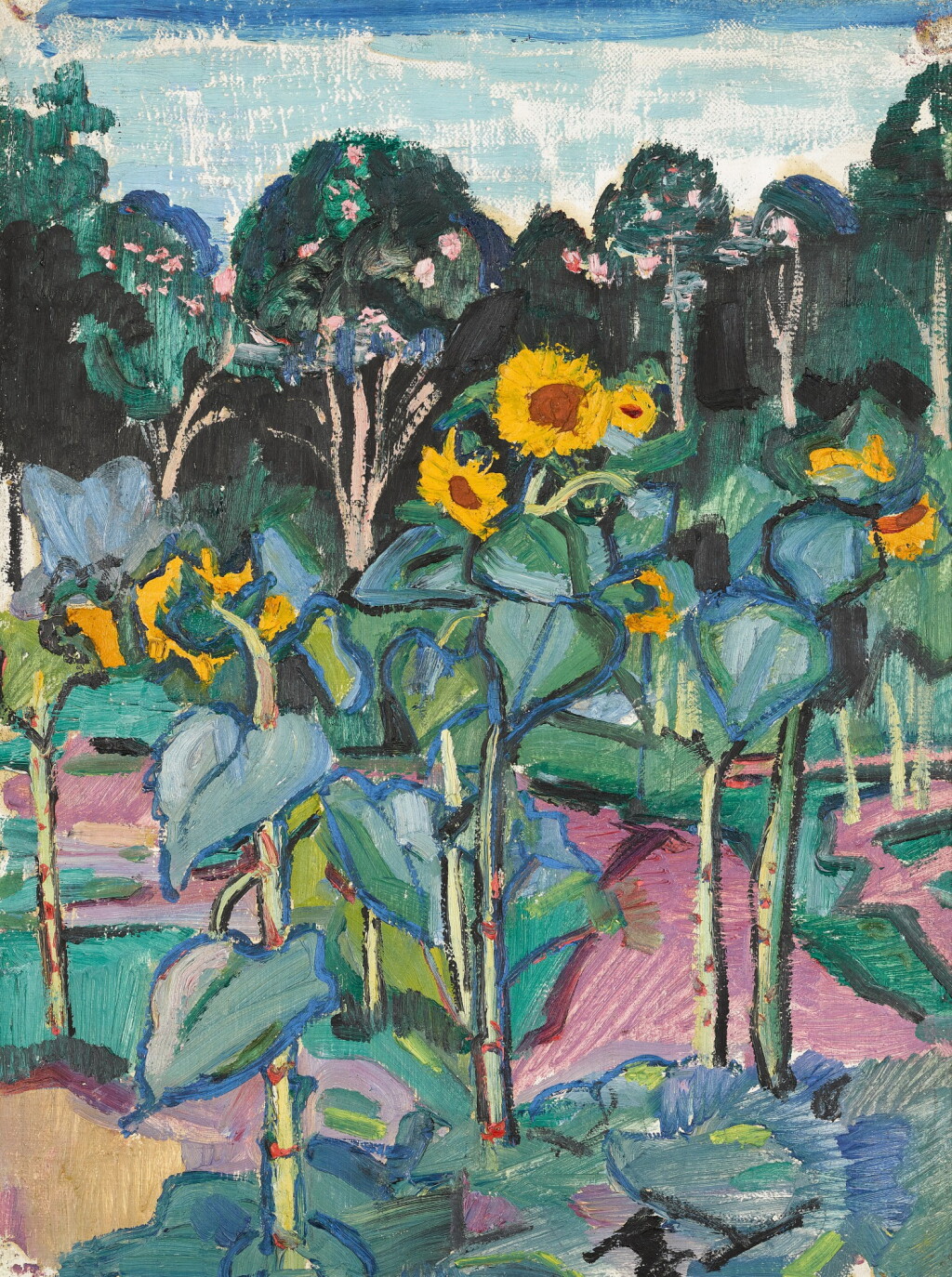 View full screen - View 1 of Lot 45. Sunflowers.