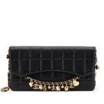 Black Quilted Chocolate Bar Lucky Charms Shoulder Bag Gold Hardware, 2002-2003