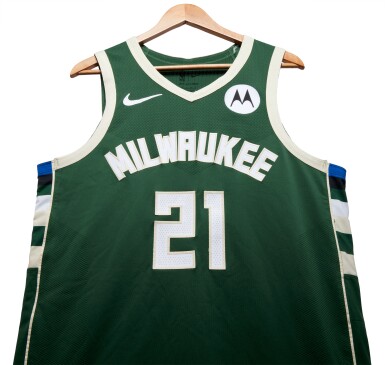 View full screen - View 1 of Lot 142. Patrick Beverley Milwaukee Bucks 2024 NBA Playoffs Eastern Conference Round 1 Game Worn Icon Edition Jersey | Game 1.