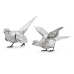 A pair of silver pheasants, Carrington & Co., London, 1969