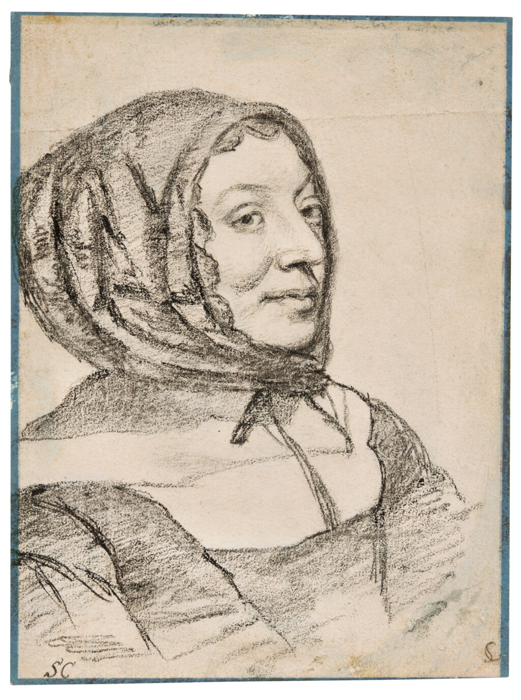 View full screen - View 1 of Lot 9. Portrait of Mrs John Hoskins (d. before 1653).