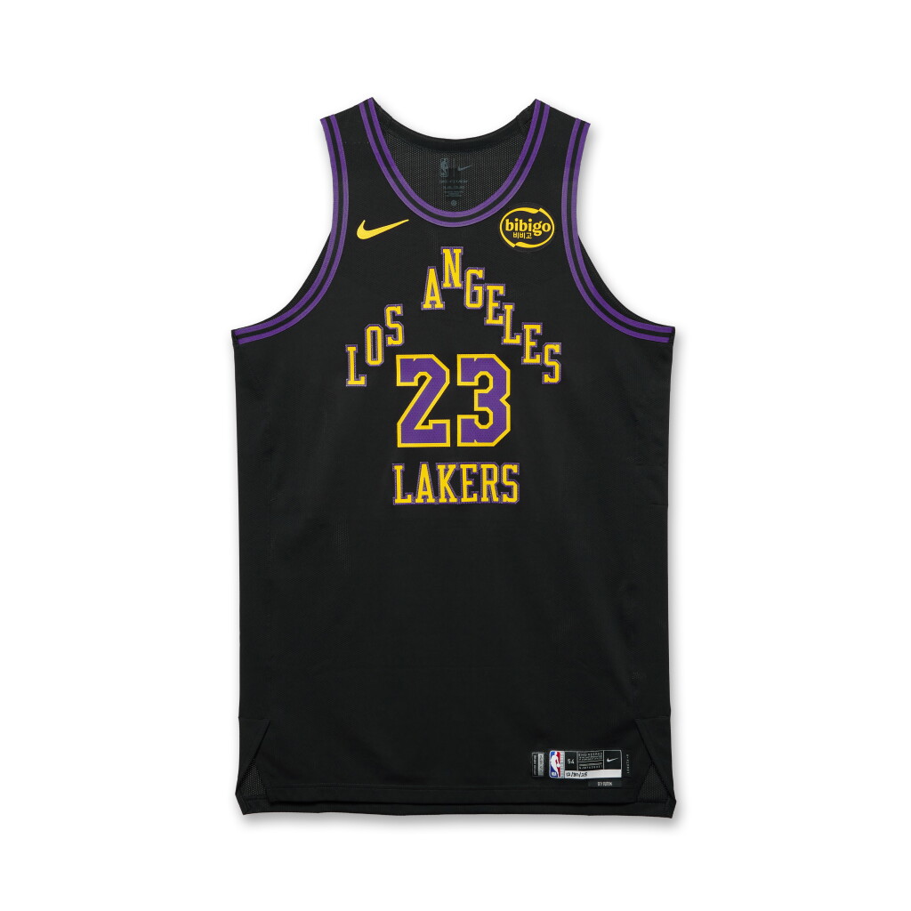 View full screen - View 1 of Lot 2. LeBron James Los Angeles Lakers 2025-2026 Game Worn City Edition Jersey | 41st Birthday.