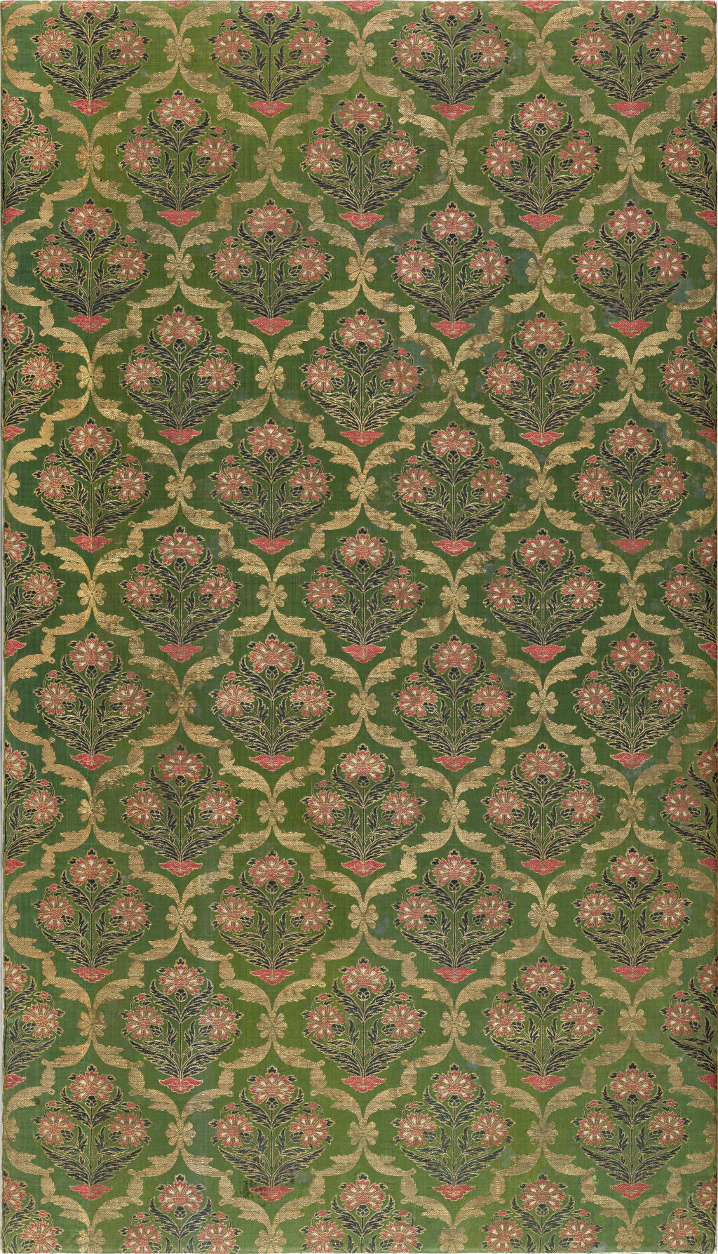 View full screen - View 1 of Lot 559. A Safavid silk and metal-thread brocade panel, Persia, second half 17th century.