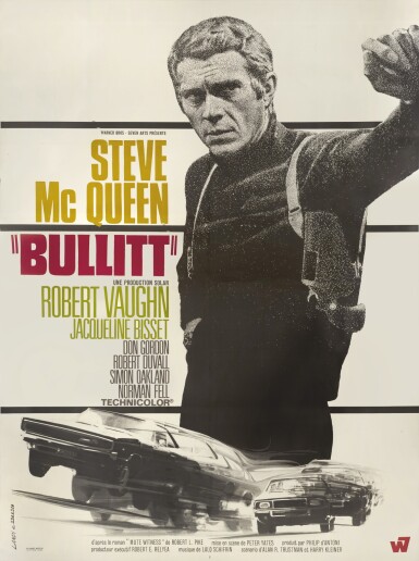 View full screen - View 1 of Lot 56. BULLITT (1968) POSTER, FRENCH.