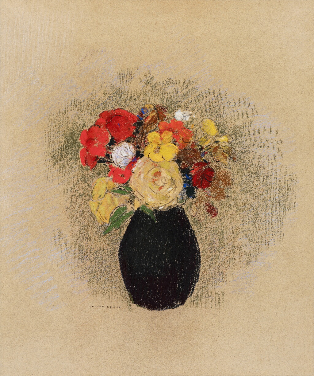 View full screen - View 1 of Lot 509. Vase de fleurs.