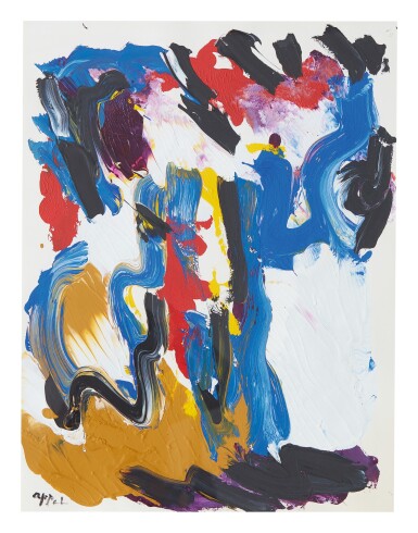 View full screen - View 1 of Lot 112. KAREL APPEL | FALLING LEAVES.