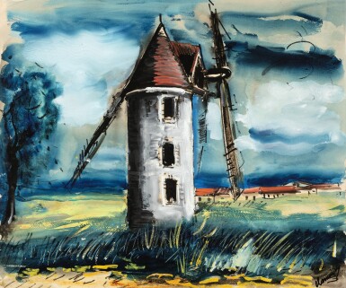 View full screen - View 1 of Lot 161. MAURICE DE VLAMINCK | LE MOULIN.