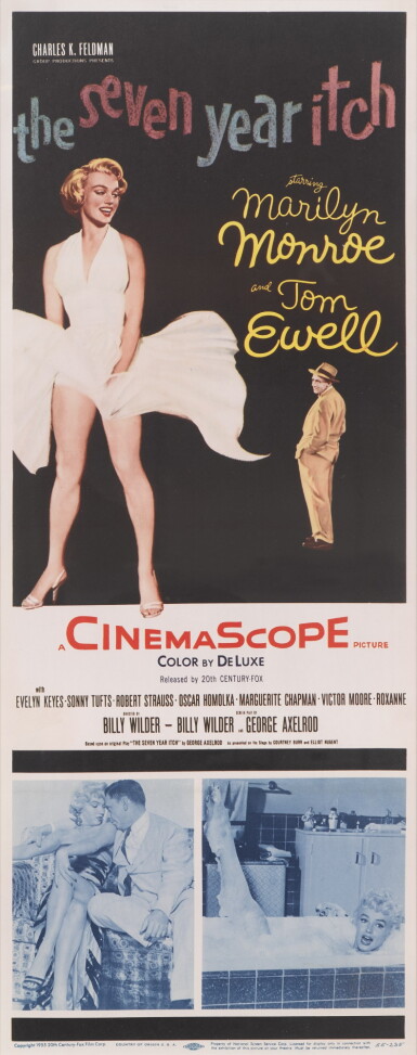 View full screen - View 1 of Lot 123. The Seven Year Itch (1955), poster, US.