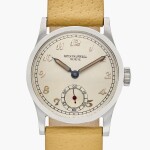 Reference 96 Calatrava | A stainless steel wristwatch with Breguet numerals and luminous dial, Made in 1943