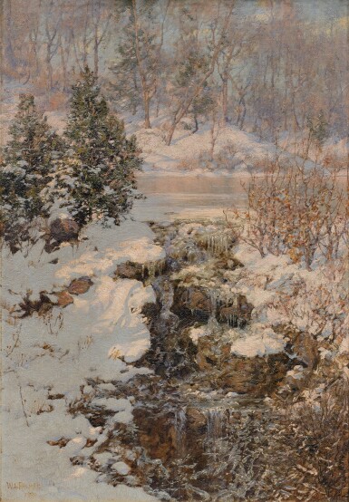 View full screen - View 1 of Lot 300. Winter Stream.