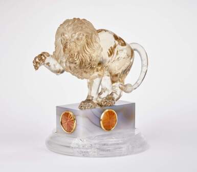View full screen - View 1 of Lot 27. Citrine, Diamond and Gold Roaring Lion.