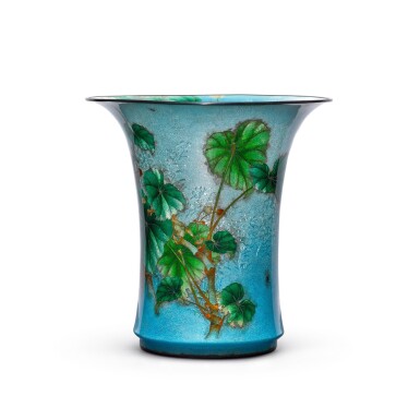 View full screen - View 1 of Lot 72. An impressive rare cloisonné enamel vase | Sealed Kume (Kumeno Teitaro, 1865-1939) | Meiji period, late 19th century.