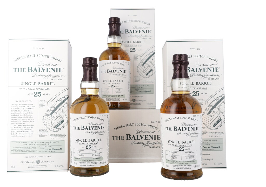 View full screen - View 1 of Lot 5289. The Balvenie 25 Year Old Single Barrel 47.8 abv 1988 (3 BT75).