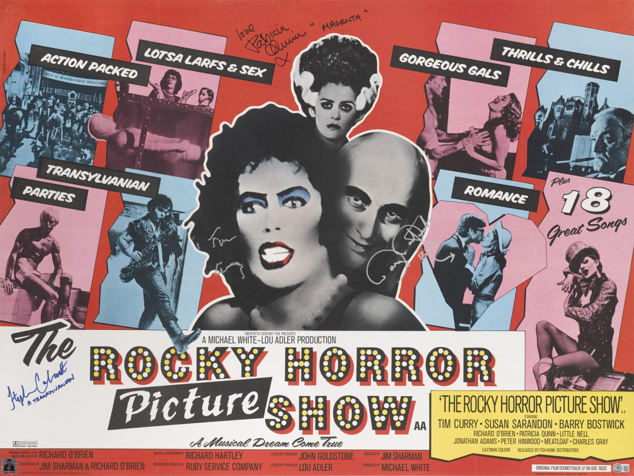 The Rocky Horror Picture Show 1975 Poster British Signed By Tim the-rocky-horror-picture-show-1975-poster-british-signed-by-tim