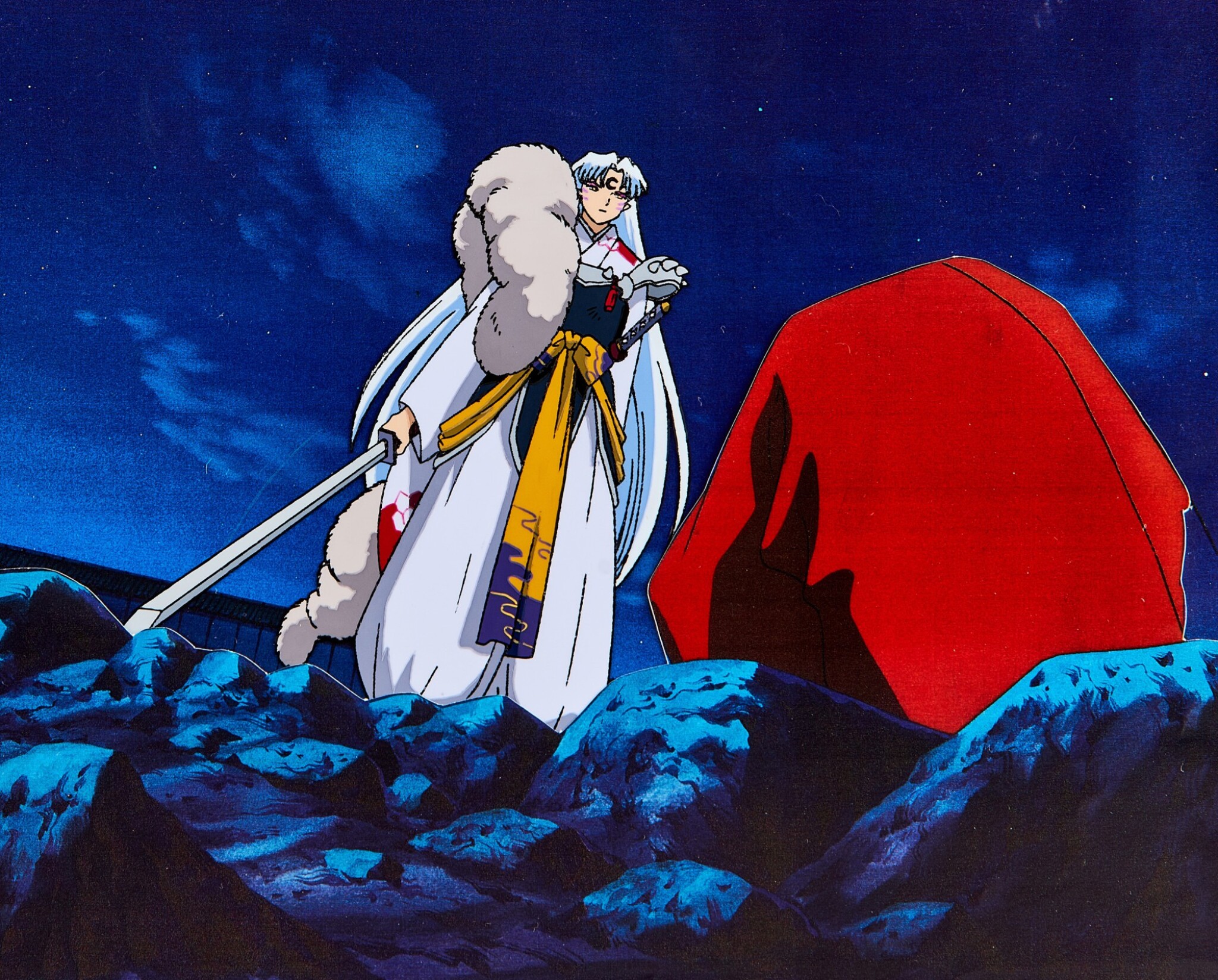 Sesshōmaru Animation Cel With Douga And Printed Background 殺生丸賽璐璐 附設線稿和印刷 背景 Contemporary Showcase Anime Go 21 Sotheby S Sesshōmaru Animation Cel With Douga And Printed Background 殺生丸賽璐璐 附設線稿和印刷 背景 Contemporary Showcase Anime Go 21 Sotheby S