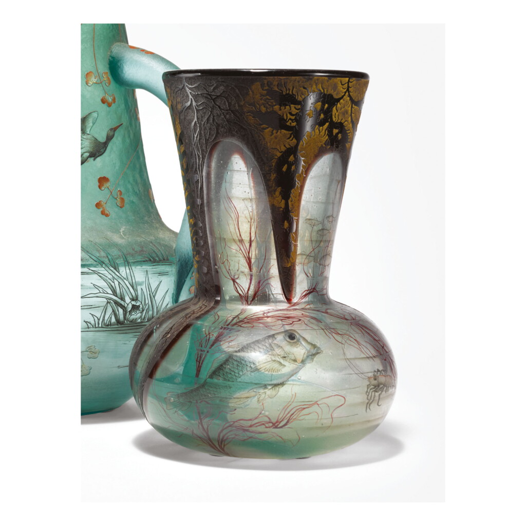 View full screen - View 1 of Lot 97. DAUM | "ALGUES ET POISSONS" VASE.