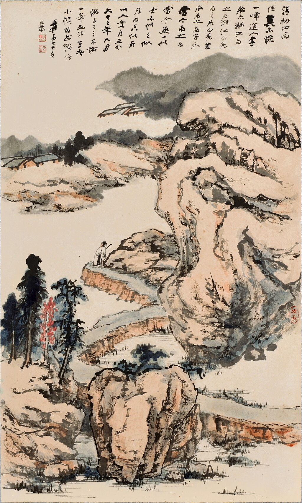 View full screen - View 1 of Lot 3085. 張大千 溪山吟興 | Zhang Daqian (Chang Dai-chien, 1899-1983), A Poetic Inspiration by the Mountain Stream.