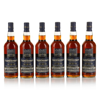 View full screen - View 1 of Lot 139. The Glendronach 18 Year Old 46.0 abv NV (6 BT 70cl).