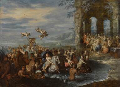 View full screen - View 1 of Lot 184. The marriage of Neptune and Amphitrite, with the Feast of the Gods.