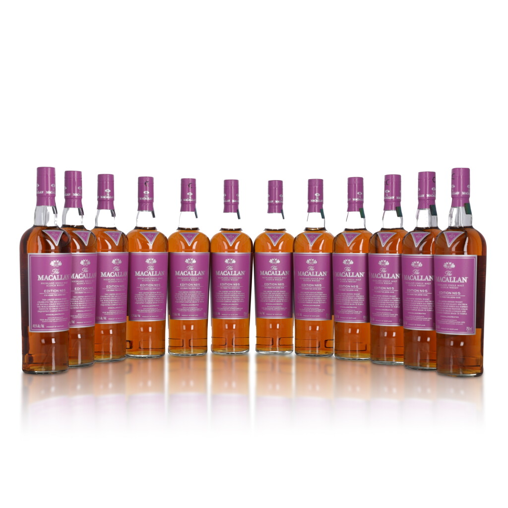 View full screen - View 1 of Lot 30. The Macallan Edition No.5 48.5 abv NV (12 BT 75cl).