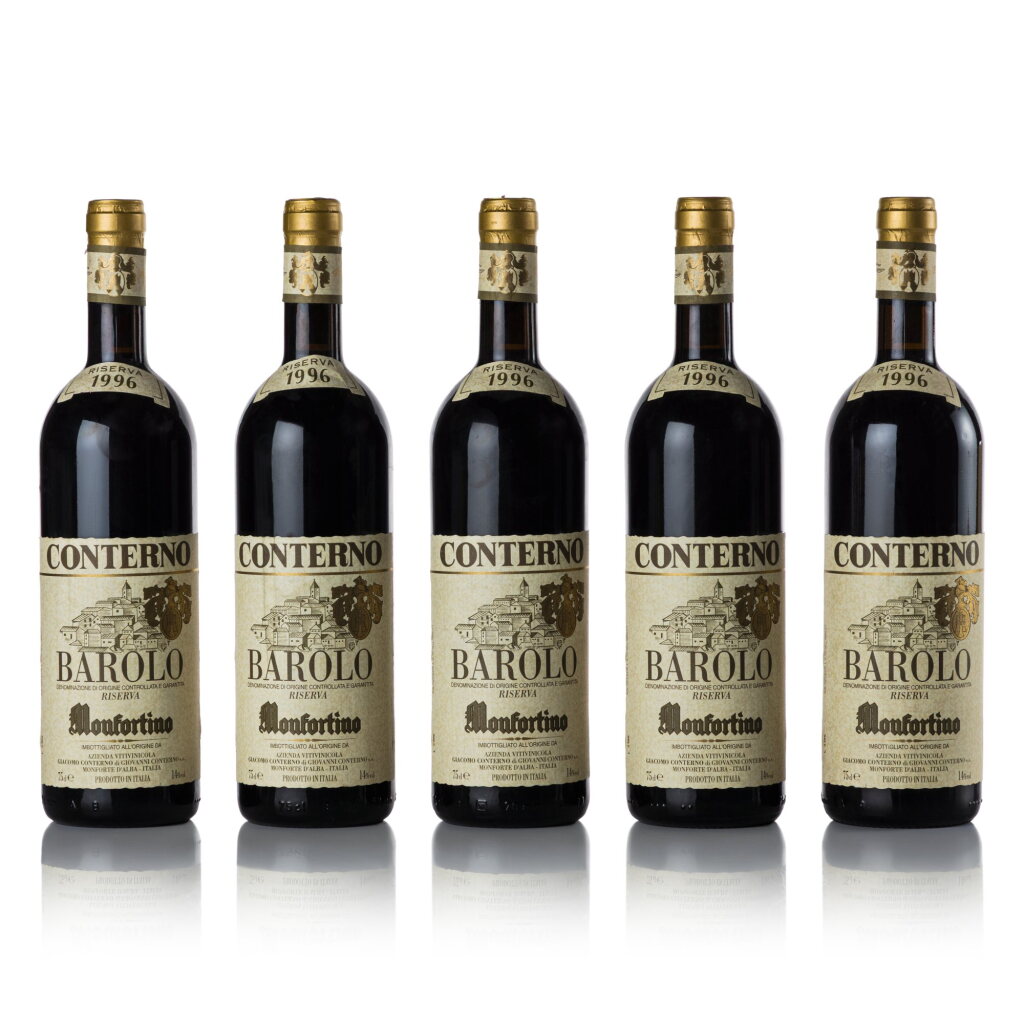 View full screen - View 1 of Lot 427. Barolo Riserva, Monfortino 1996 Giacomo Conterno (5 BT).