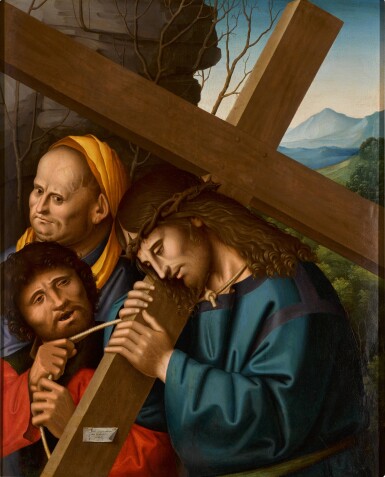 View full screen - View 1 of Lot 406. Christ carrying the cross.