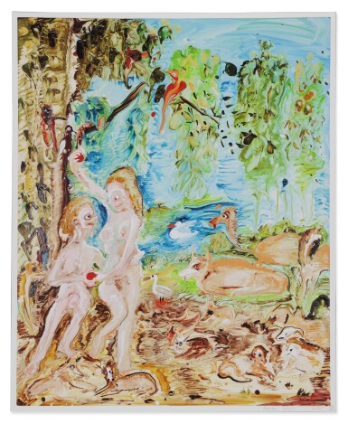 View full screen - View 1 of Lot 58. GENIEVE FIGGIS | ADAM AND EVE.
