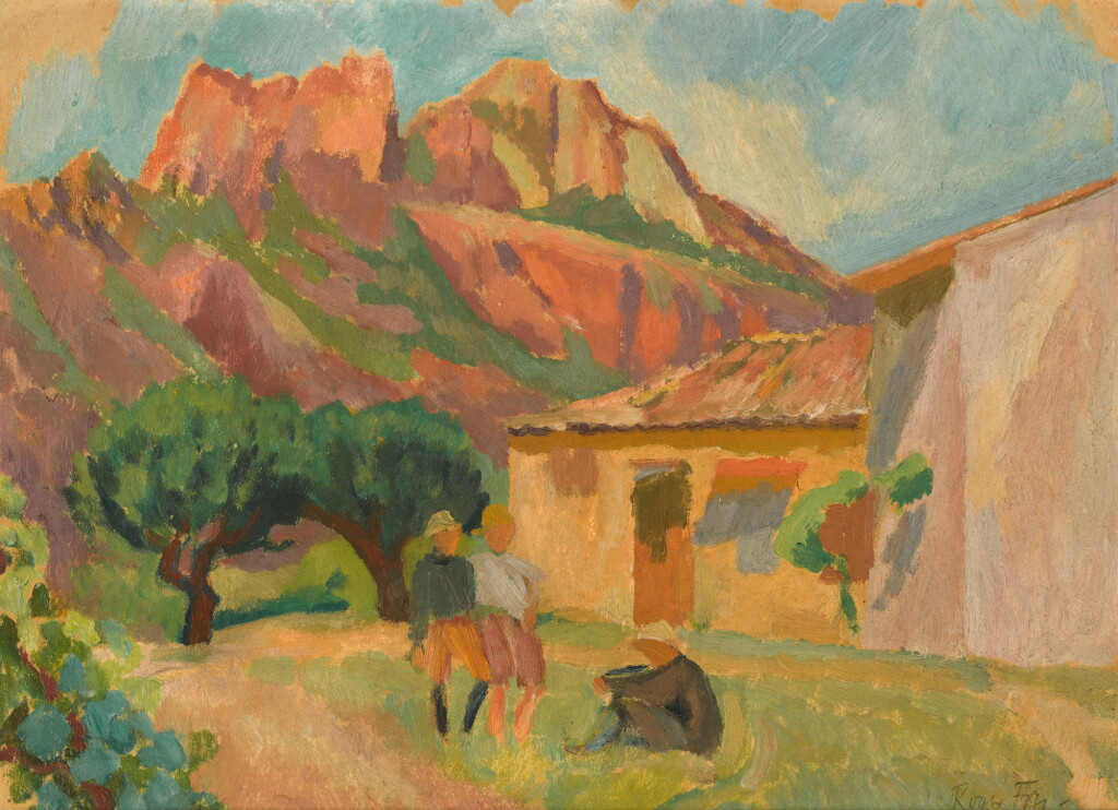 View full screen - View 1 of Lot 101. Provencal Landscape with Children .