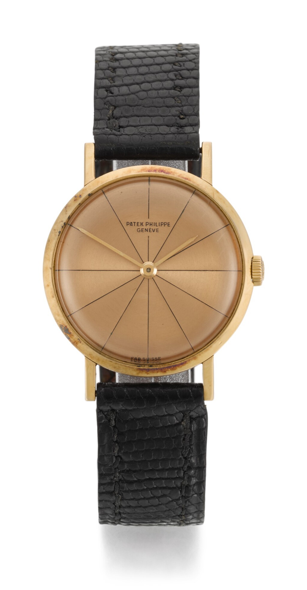 View full screen - View 1 of Lot 49. PATEK PHILIPPE | REFERENCE 3442-1 PINK GOLD WRISTWATCH, MADE IN 1961.