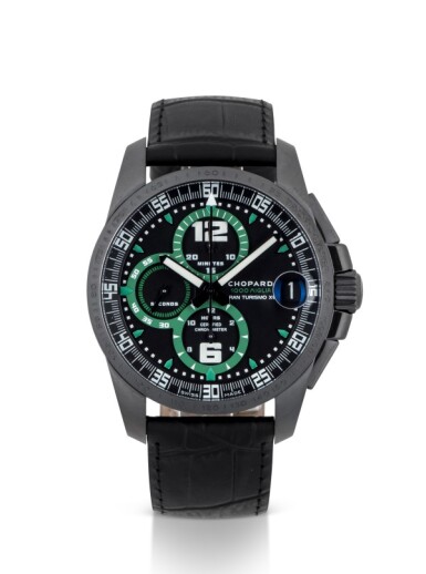 View full screen - View 1 of Lot 71. CHOPARD | MILLE MIGLIA GT XL DUBAI, REF 8459 LIMITED EDITION STAINLESS STEEL CHRONOGRAPH WRISTWATCH WITH DATE CIRCA 2011.