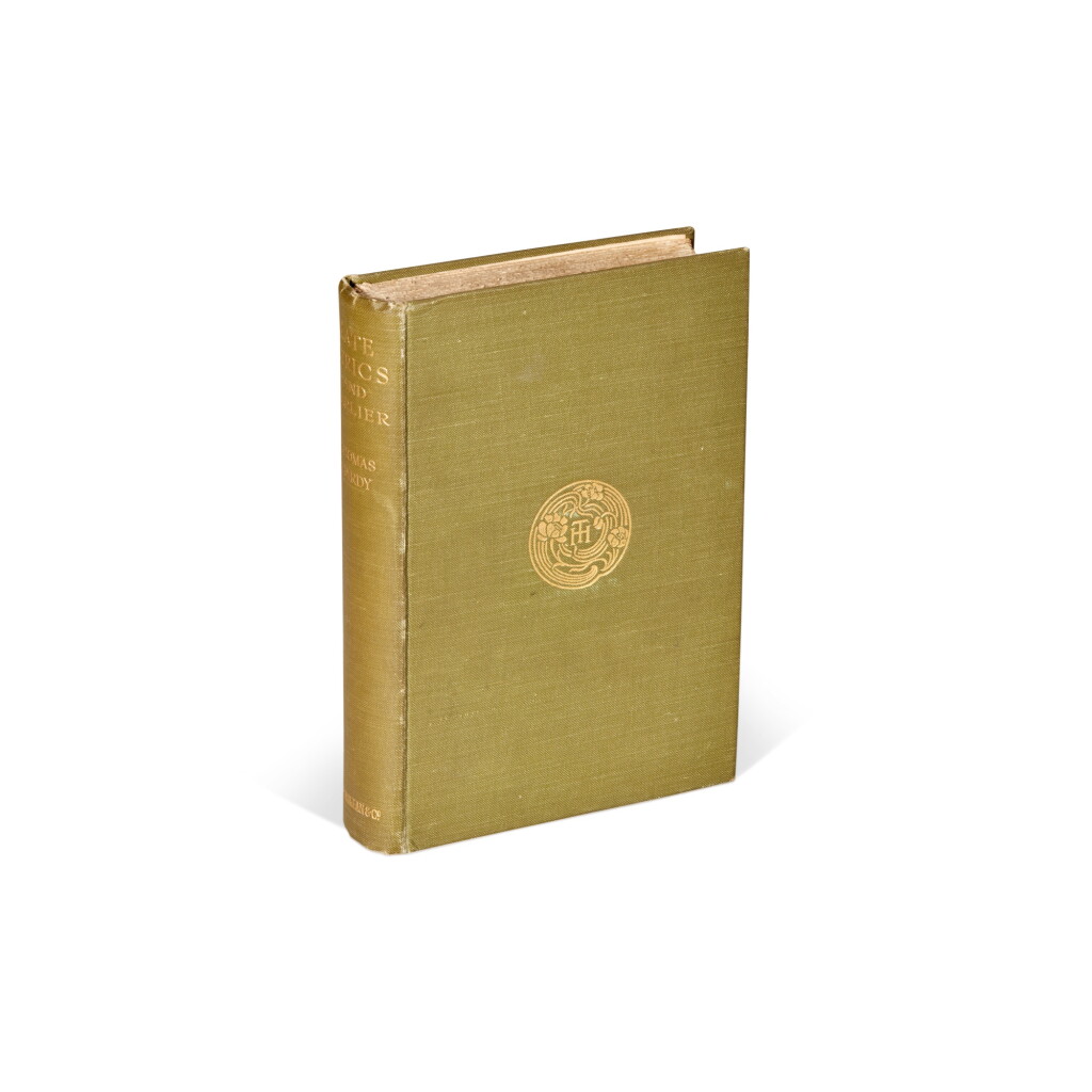 View full screen - View 1 of Lot 351. Thomas Hardy | Late Lyrics and Earlier, London, 1922, first edition, inscribed by the author to Sassoon.