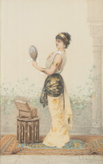 Elégante au miroir