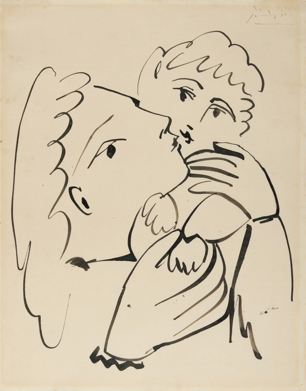 View full screen - View 1 of Lot 707. Mère et enfant.