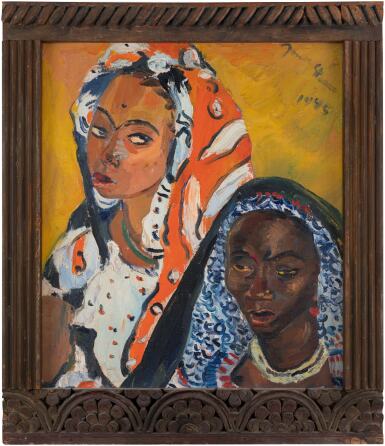 View full screen - View of Two Swahili Girls, Zanzibar.