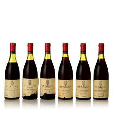 View full screen - View 1 of Lot 144. Musigny, Cuvée Vieilles Vignes 1976 Comte Georges de Vogüé (8 BT).