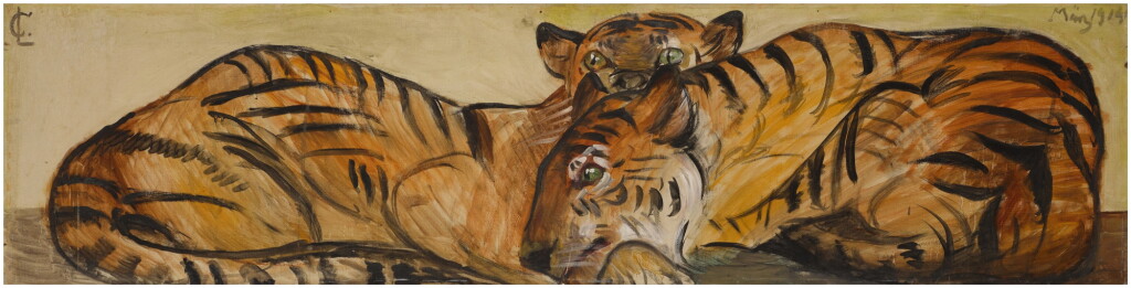 View full screen - View 1 of Lot 320. Zwei Tiger (Two Tigers).