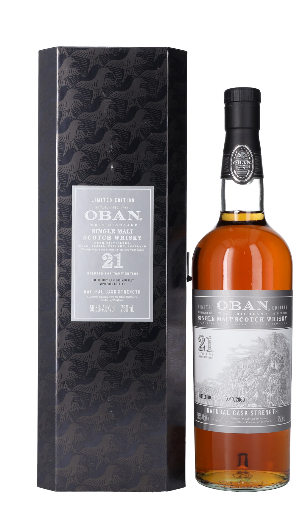 View full screen - View 1 of Lot 5996. Oban 21 Year Old 58.5 abv NV (1 BT75).