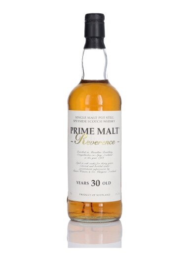 View full screen - View 1 of Lot 130. Macallan Prime Malt Reverence 30 Year Old 40.0 abv 1968 (1 BT 75cl).