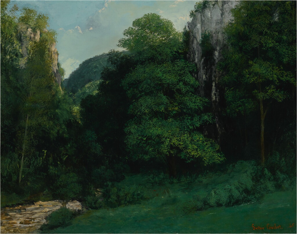 View full screen - View 1 of Lot 9. GUSTAVE COURBET | PAYSAGE FRANC-COMTOIS OR LE VALLON VERT.