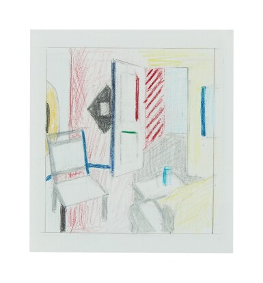 View full screen - View 1 of Lot 133. ROY LICHTENSTEIN | HOLOGRAM INTERIOR (STUDY).