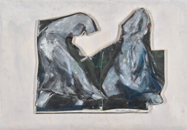View full screen - View 1 of Lot 215. IVOR ABRAHAMS, R.A. | TWO FIGURES.