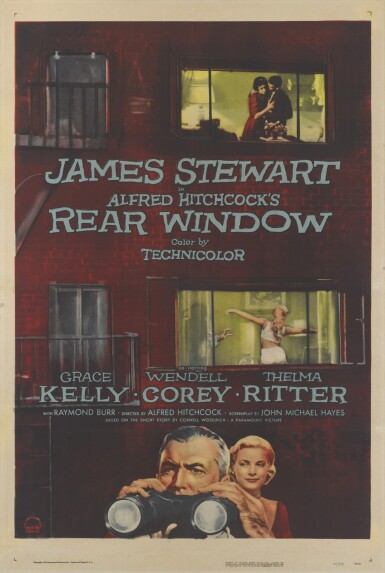 View full screen - View 1 of Lot 75. REAR WINDOW (1954) POSTER, US.