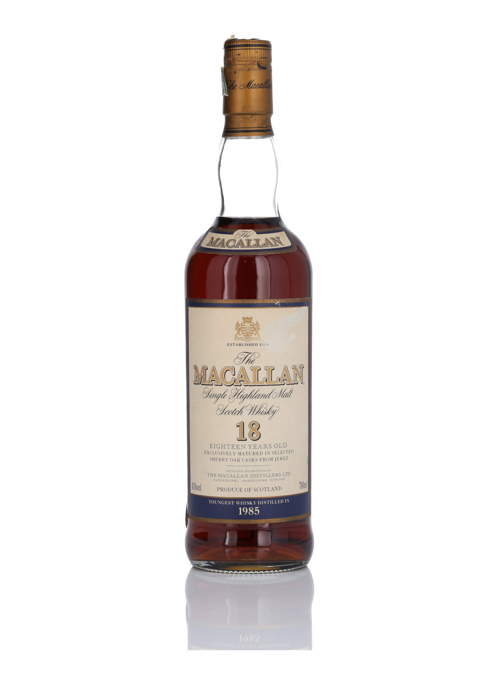 View full screen - View 1 of Lot 25. The Macallan 18 Year Old 43.0 abv 1985 (1 BT 70cl).