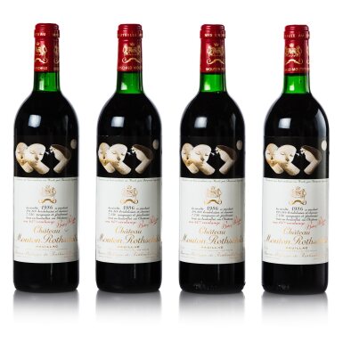 View full screen - View 1 of Lot 144. Château Mouton Rothschild 1986 (8 BT).